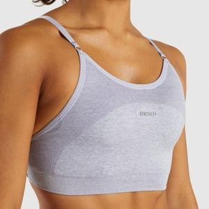 NWT Gymshark Flex Strappy Sports Bra Intense Steel